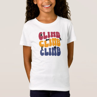 T-Shirt Chats drôles d'escalade Édition couleur vintage