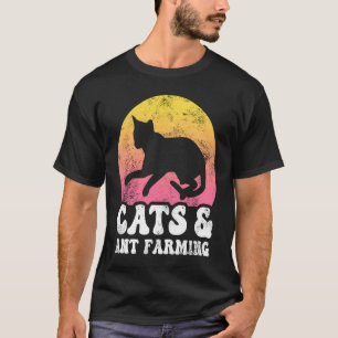 T-shirt Chats & Élevage de Fourmis Vintage Retro Hobby