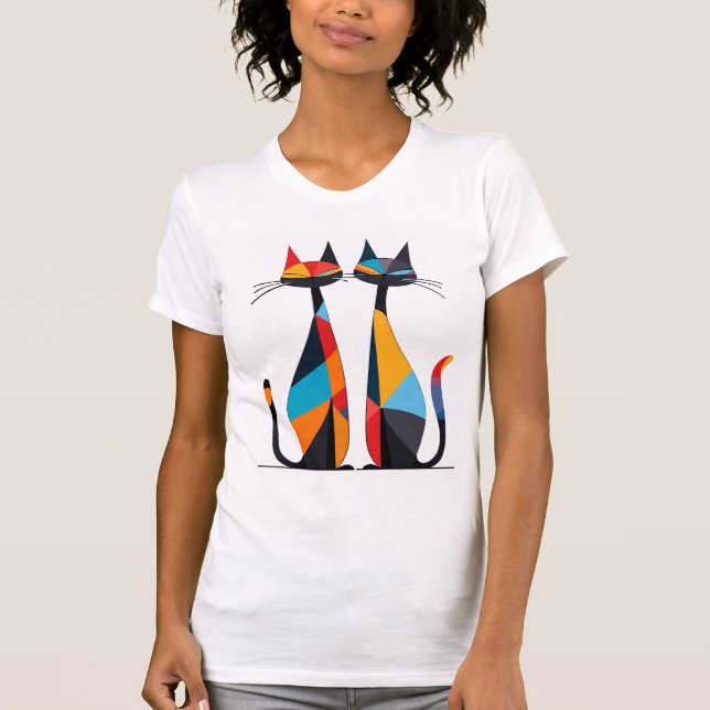 T-shirt Chats en amour (Devant)