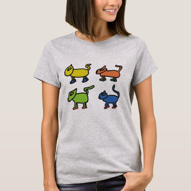 T-shirt Chats En Chaussures (Devant)