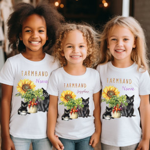 T-Shirt Chats en Légume Farmhand Kids Personnalisé