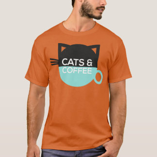 T-shirt Chats Et Café