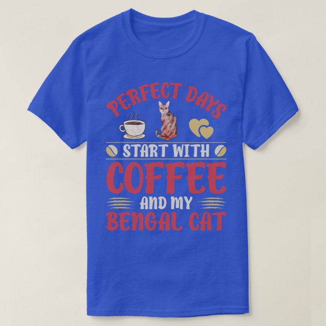 T-shirt Chats Et Café 2 (Design devant)