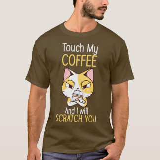 T-shirt Chats Et Café Amoureux des chats Louveur De Café
