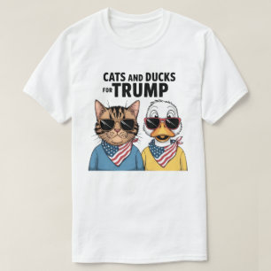 T-shirt Chats Et Canards Pour Le Président Trump, Trump