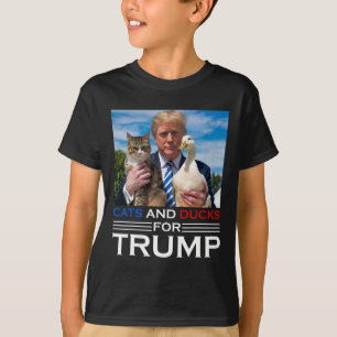 T-shirt Chats Et Canards Pour Trump 2024 Chatons Et Canard
