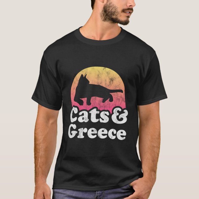 T-shirt Chats Et Chat De Grèce (Devant)