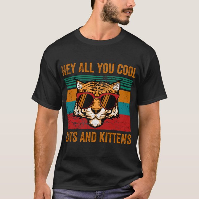 T-shirt chats et chatons cool, roi tigre, Joe exotique, (Devant)