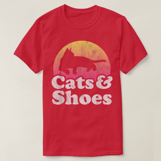 T-shirt Chats et chaussures Chats et chaussures hommes ou  (Design devant)