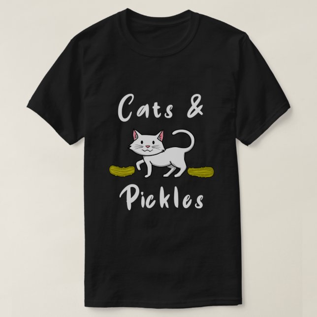 T-shirt Chats et chiche Concombre Sandwich Picket (Design devant)