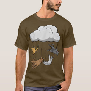 T-shirt Chats et chiens en pluie 