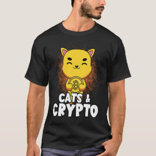 T-shirt Chats Et Crypto Monnaie Cryptographique Commerçant