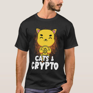 T-shirt Chats Et Crypto Monnaie Cryptographique Commerçant
