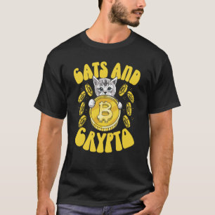 T-shirt Chats Et Crypto Monnaie Cryptographique Trader F