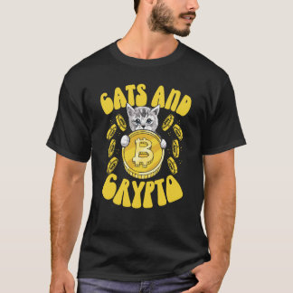 T-shirt Chats Et Crypto Monnaie Cryptographique Trader F