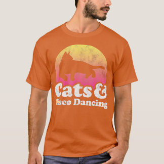 T-shirt Chats et Disco Dansants Hommes ou Femmes Chat