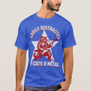 T-shirt Chats et fan de métal Musique Metalhead Heavy Rock