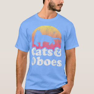 T-shirt Chats et hautbois Chat et hautbois pour hommes ou