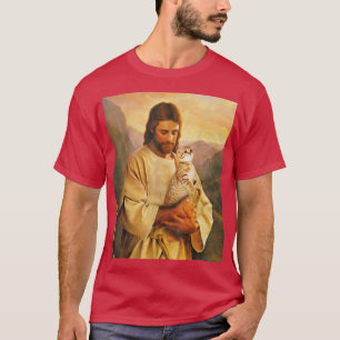 T-shirt chats et jésus