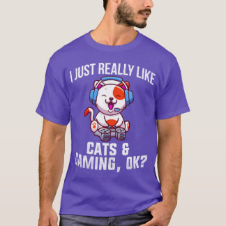 T-shirt Chats Et Jeu Chat Jeu Joueur garçon