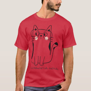 T-shirt Chats et livres facilement distraits