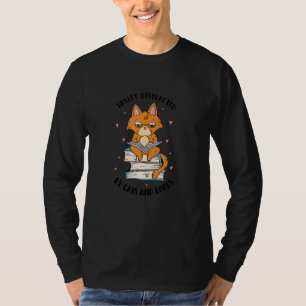 T-shirt Chats et livres facilement distraits Cool Retro Fu