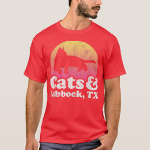 T-shirt Chats et Lubbock, TX Chat et Thés pour hommes ou f