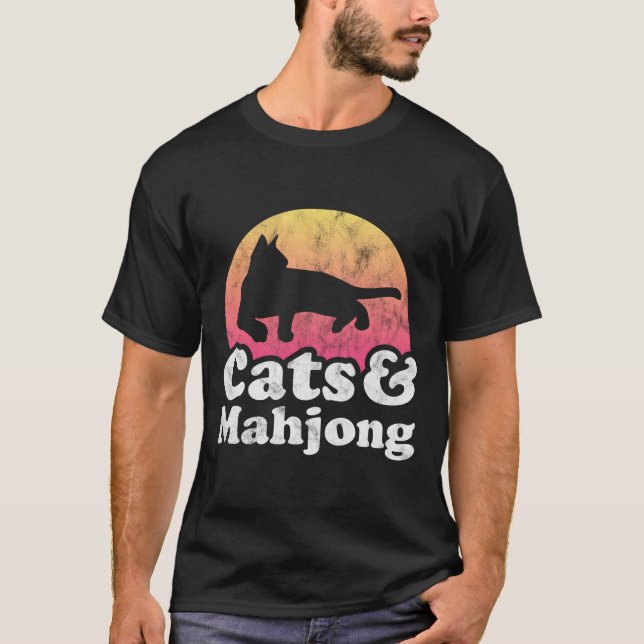 T-shirt Chats Et Mahjong 'S Ou 'S Chat (Devant)