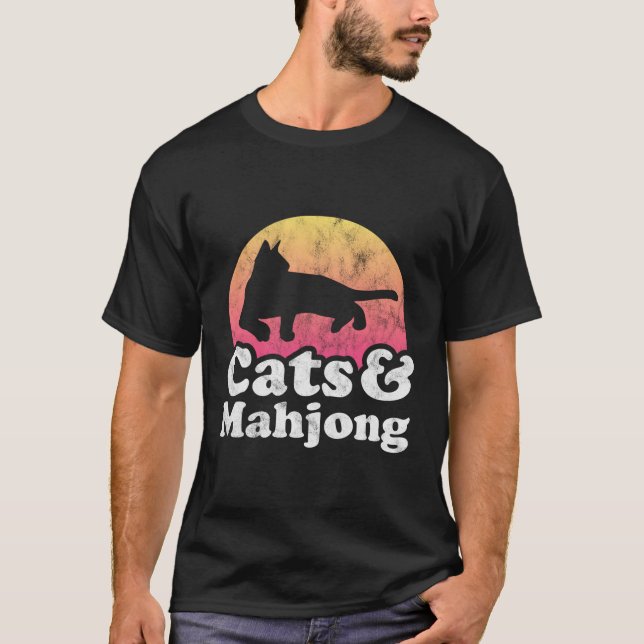 T-shirt Chats Et Mahjong'S Ou'S Chat (Devant)