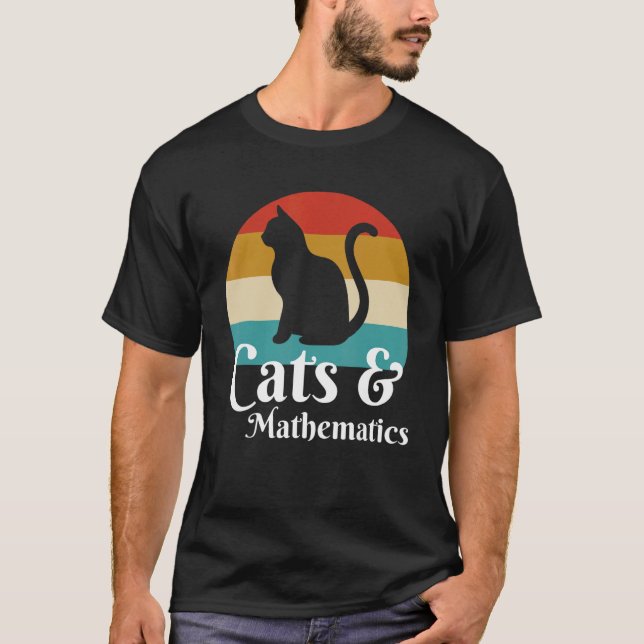 T-shirt Chats Et Mathématiques (Devant)