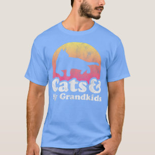 T-shirt Chats et mes petits-enfants Chat homme ou femme