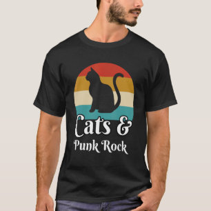 T-shirt Chats et musique punk rock