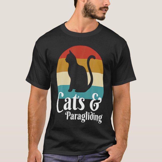 T-shirt Chats Et Parapente (Devant)