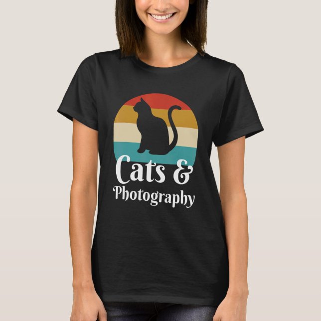 T-shirt Chats Et Photographie (Devant)