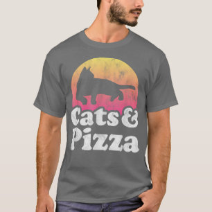 T-shirt Chats et pizza Chat et pizza T-Sh pour hommes ou f