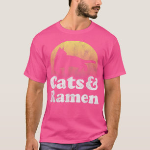 T-shirt Chats et Ramen Chat et Ramen hommes ou femmes 