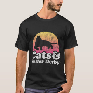 T-shirt Chats Et Roulettes Derby Mens Ou Femme Chat