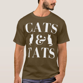 T-shirt Chats et Statistiques et chats tatouages et chats 