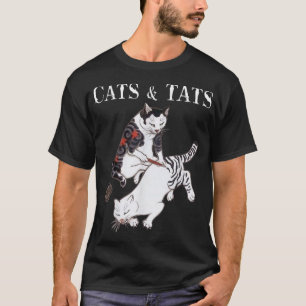 T-shirt Chats et Tats amoureux du tatouage de chat tee - s