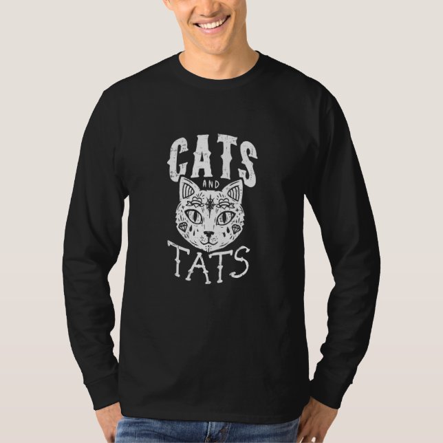 T-shirt Chats Et Tats Chat-Tatouage- Tee (Devant)