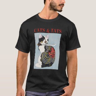 T-shirt Chats Et Tats Chats Tatouage Chats Adultes