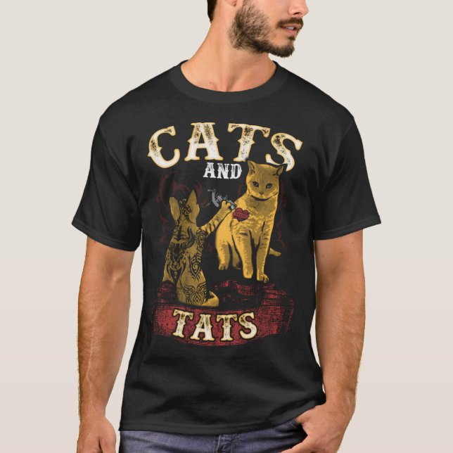 T-shirt Chats Et Tats - Drôle Propriétaire De Chat Enceint (Devant)