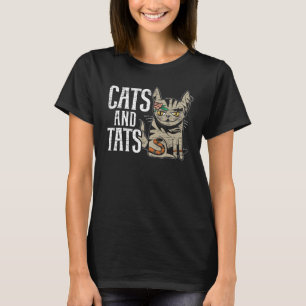 T-shirt Chats Et Tats Encaissant Tatouage Adulte Tatouage 