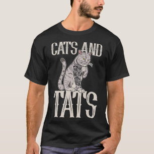 T-shirt Chats et Tats Enk Tattoo Lover