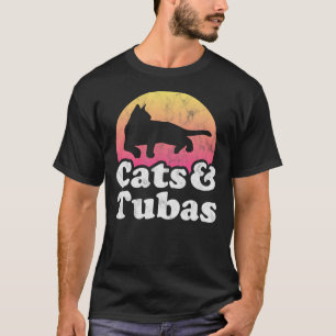 T-shirt Chats et tubas Hommes ou Femmes Chat et Tuba T-Sh