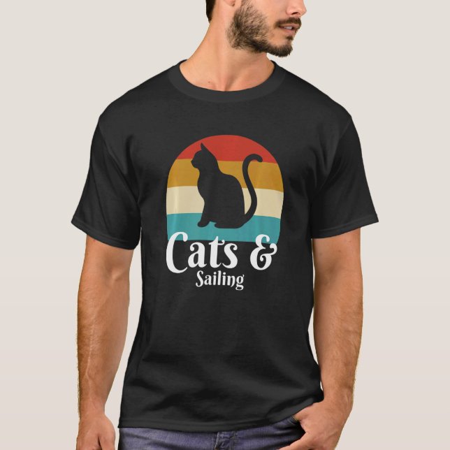 T-shirt Chats et voile (Devant)
