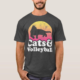 T-shirt Chats et volleyball hommes ou femmes chat