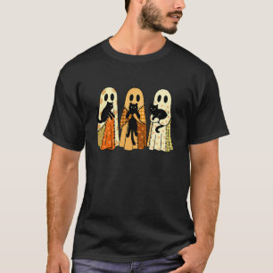 T-shirt Chats fantômes de Halloween - Joli chat noir effra