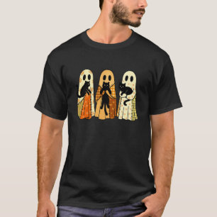 T-shirt Chats fantômes de Halloween - Joli chat noir effra