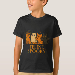 T-shirt Chats félin chats effrayants halloween sorcière fa